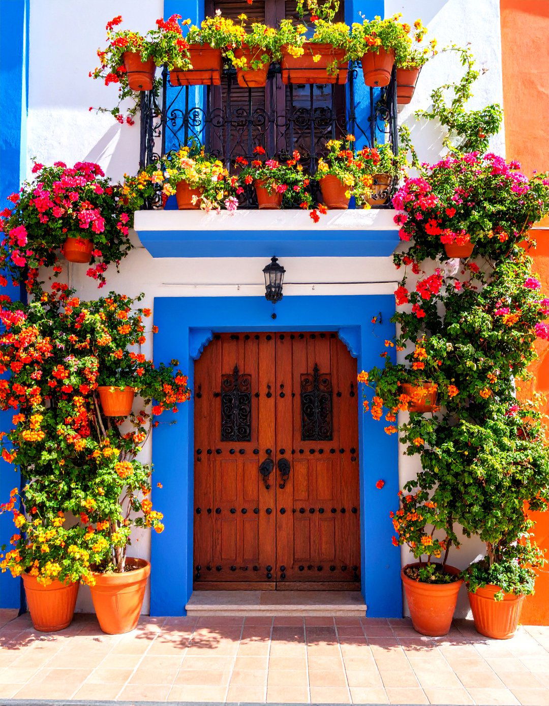 Wrought Iron Accented Spanish Villa - 25 Spanish Mediterranean House Ideas