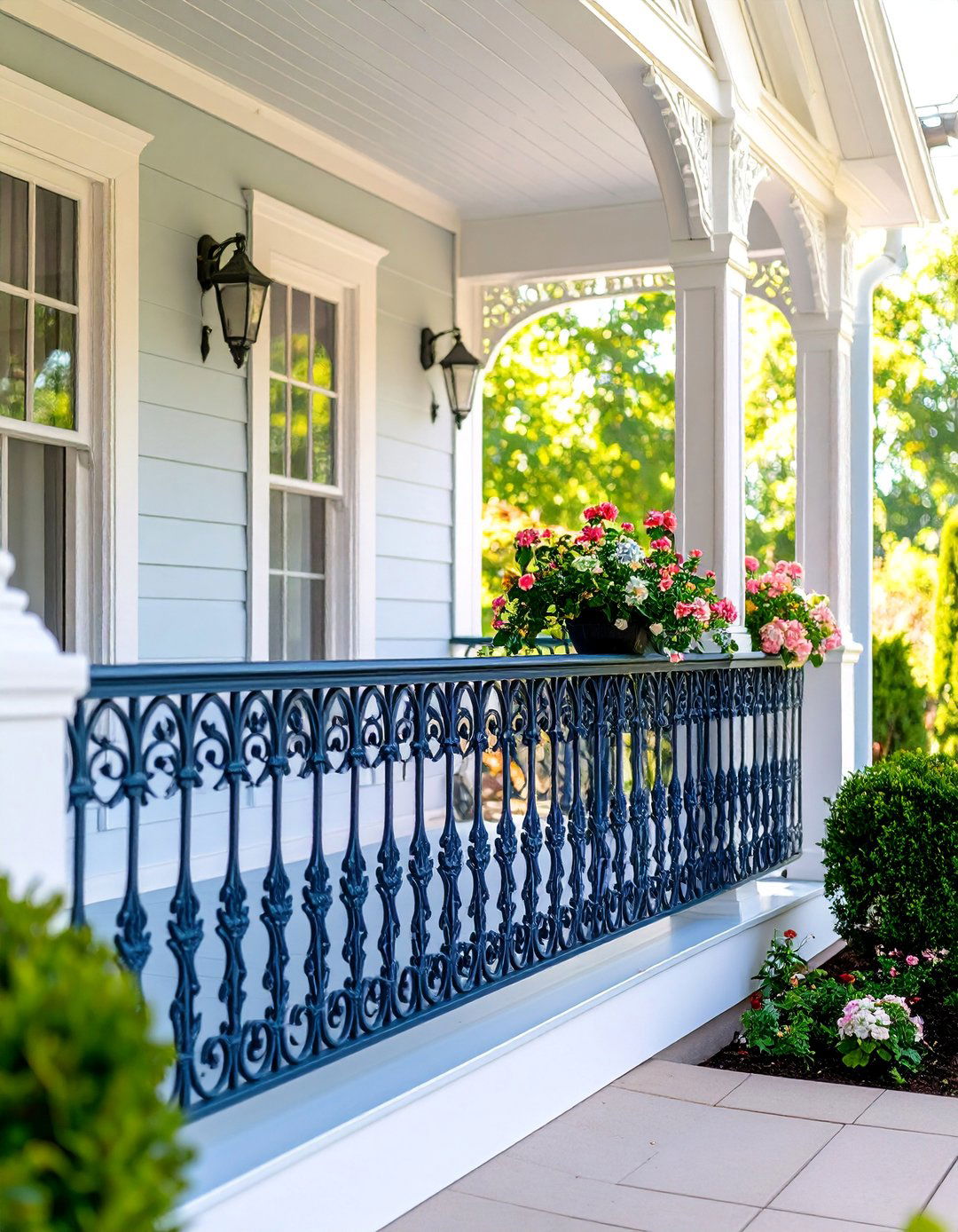 Wrought Iron Decorative Porch Railing - 25 Porch Railing Ideas
