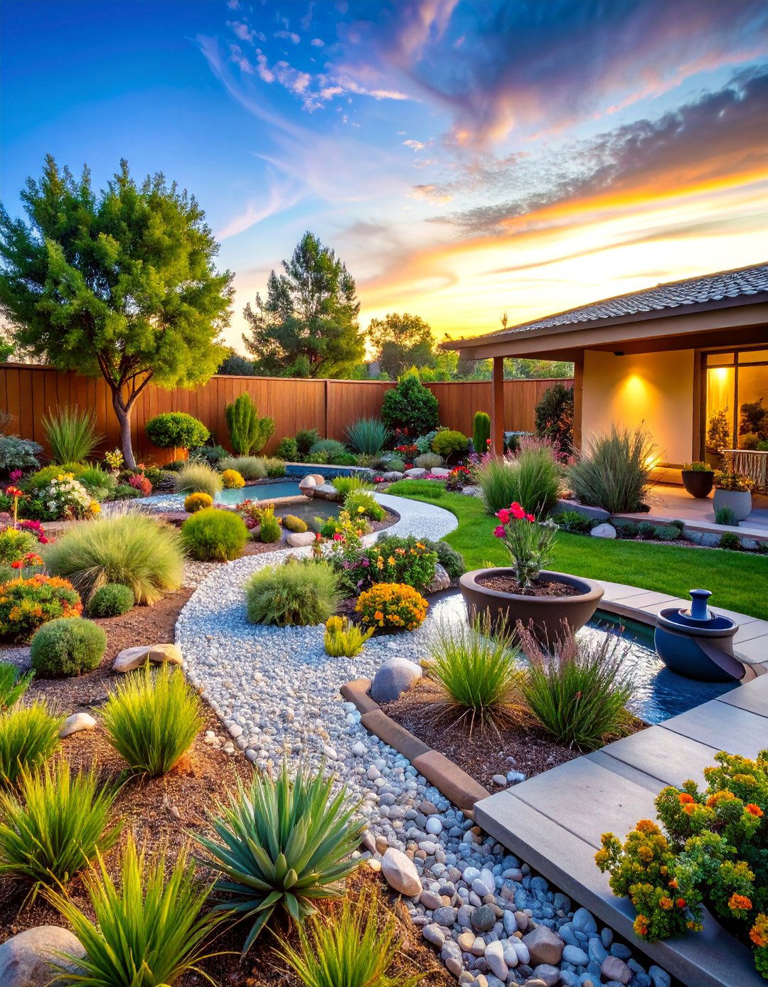 Xeriscape Design with Water Wise Plant Selection - 25 Landscaping Ideas