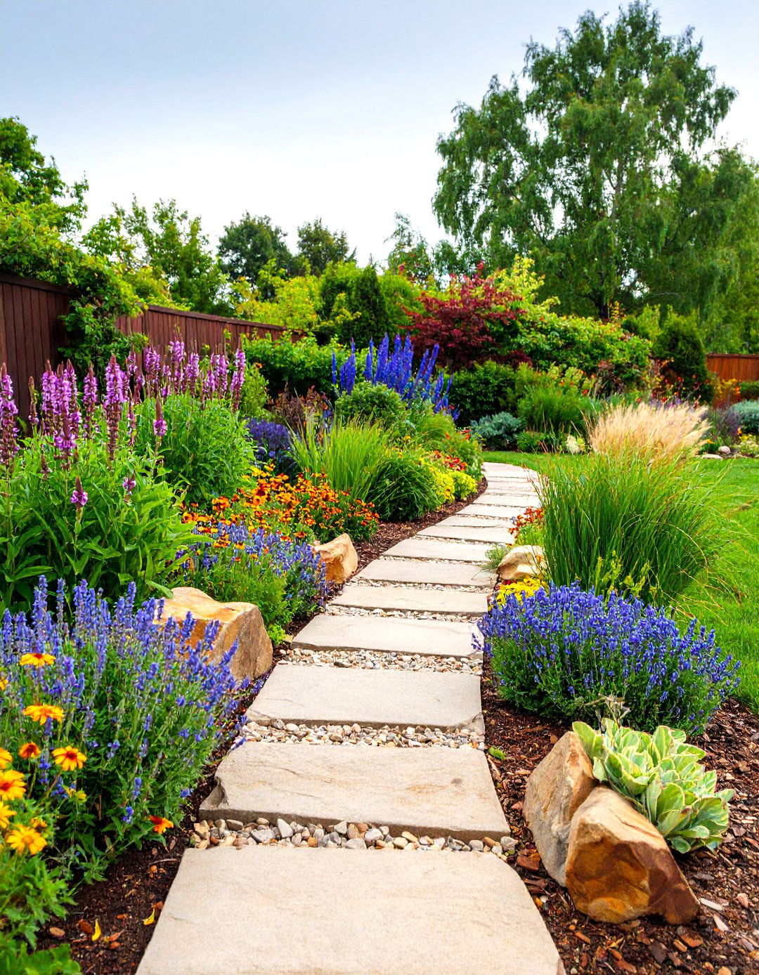 Xeriscape Perennial Water Wise Garden - 25 Perennial Flower Bed Ideas