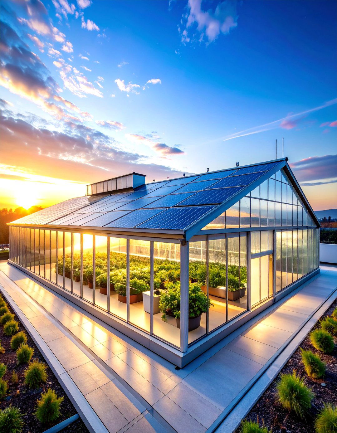 Year Round Heated Greenhouse with Thermal Storage - 25 Rooftop Greenhouse Ideas