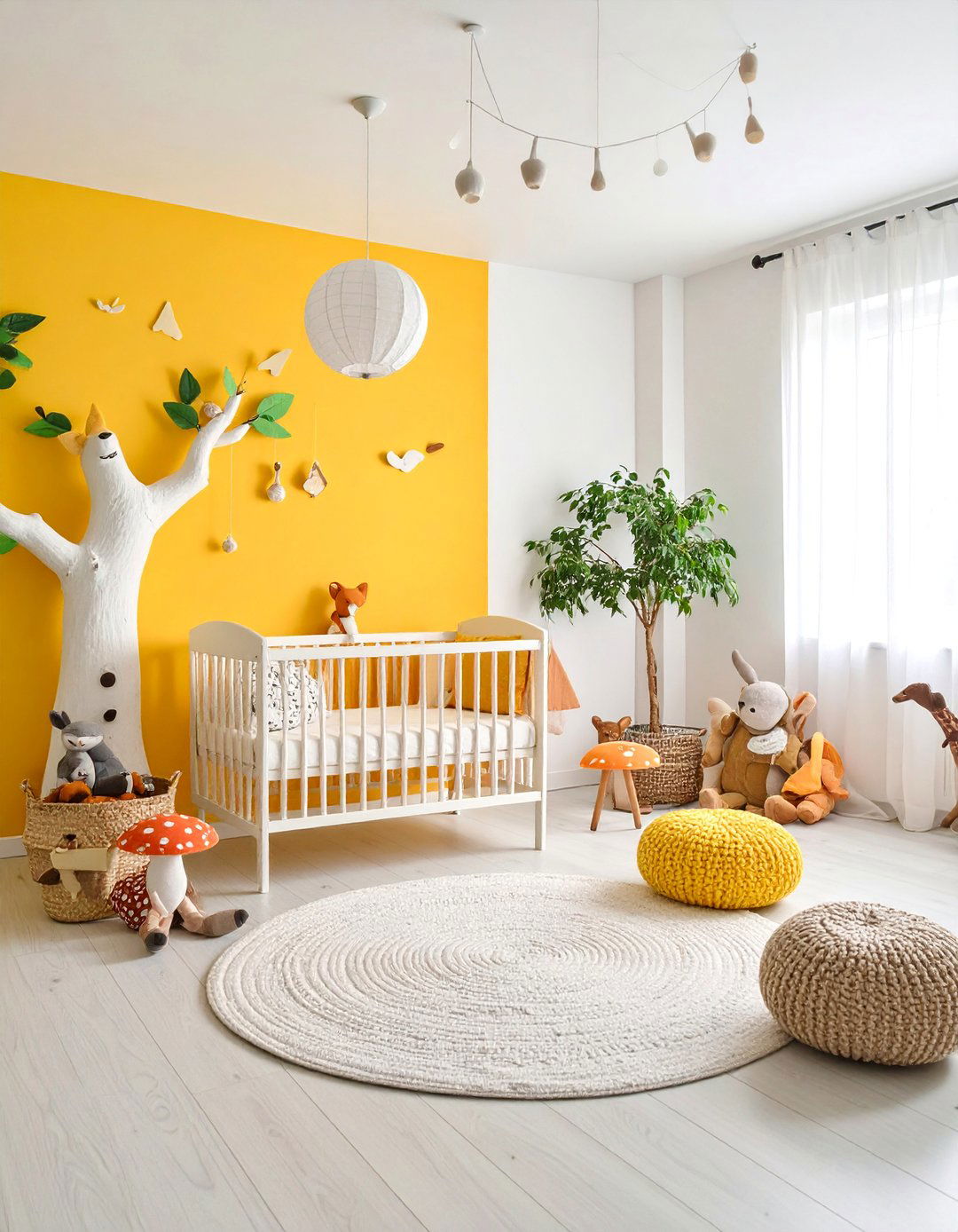 Yellow Woodland Creature Nursery - 25 Yellow Nursery Ideas