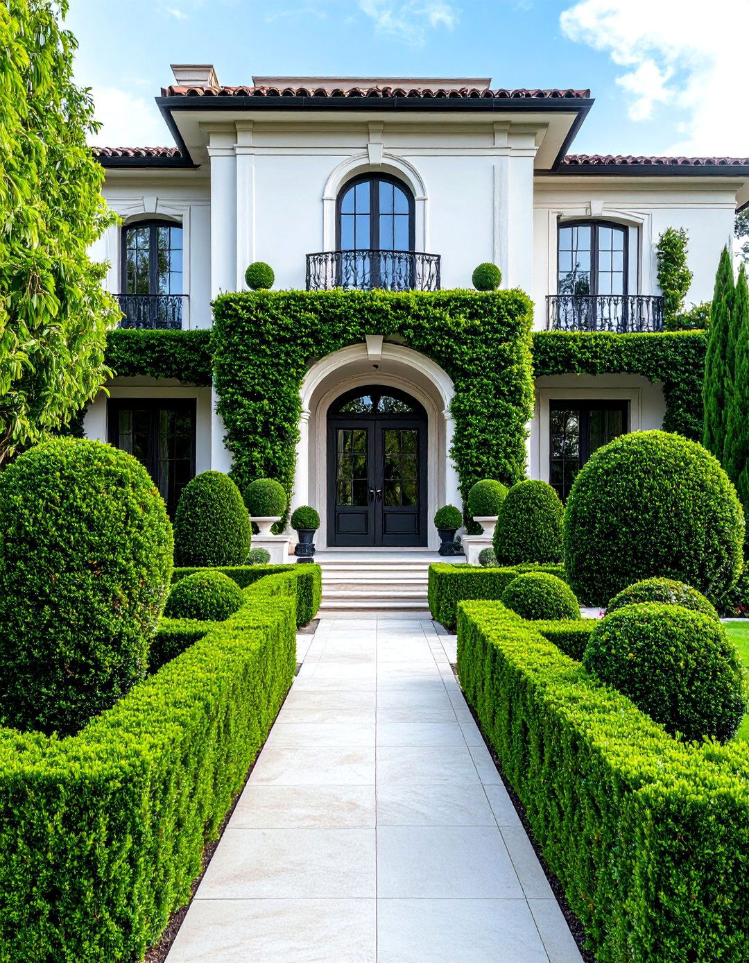 Yew Topiary Formal Hedging - 25 Front Door Plants