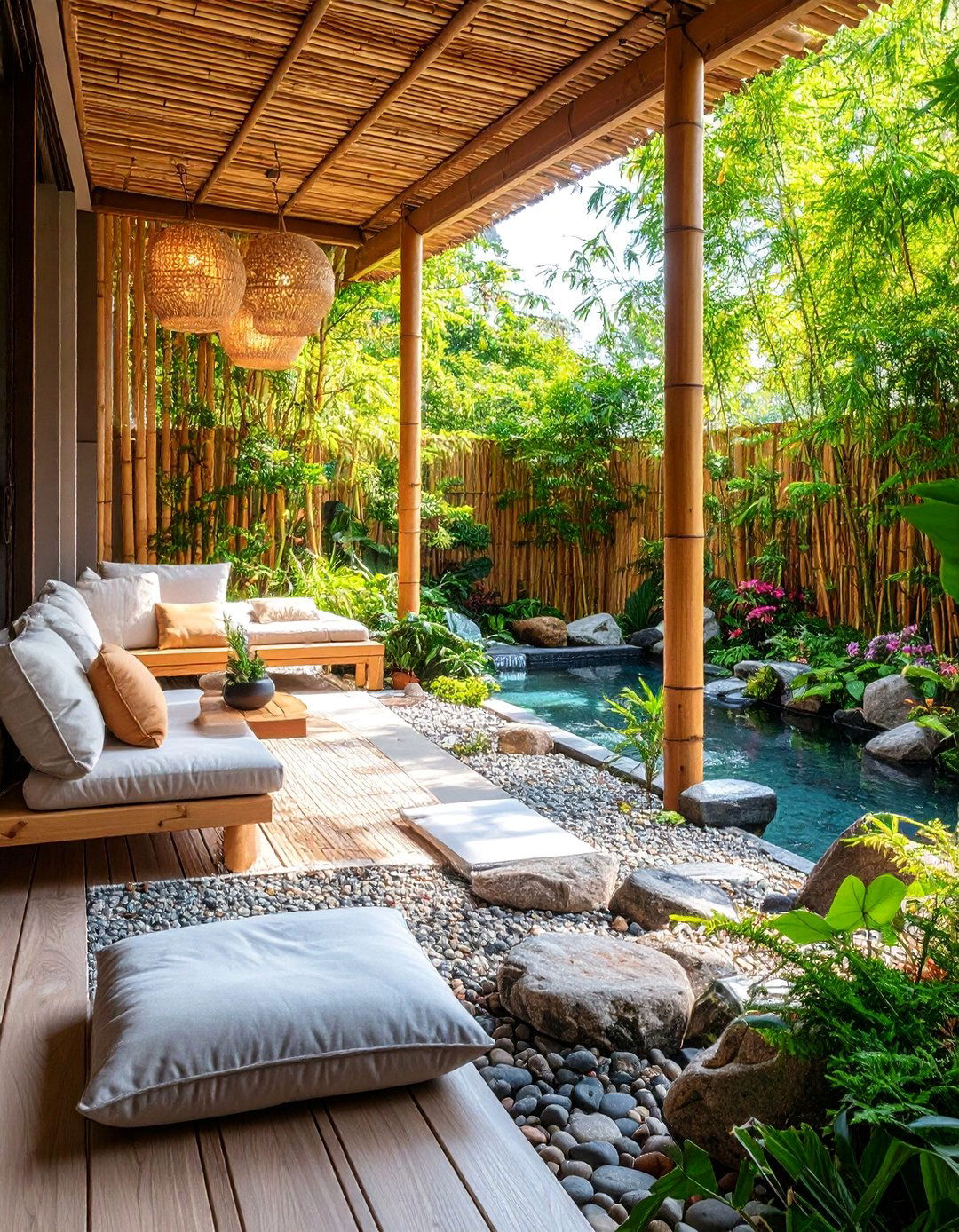 Zen Garden Dog Balcony with Meditation Elements - 25 Dog Balcony Ideas