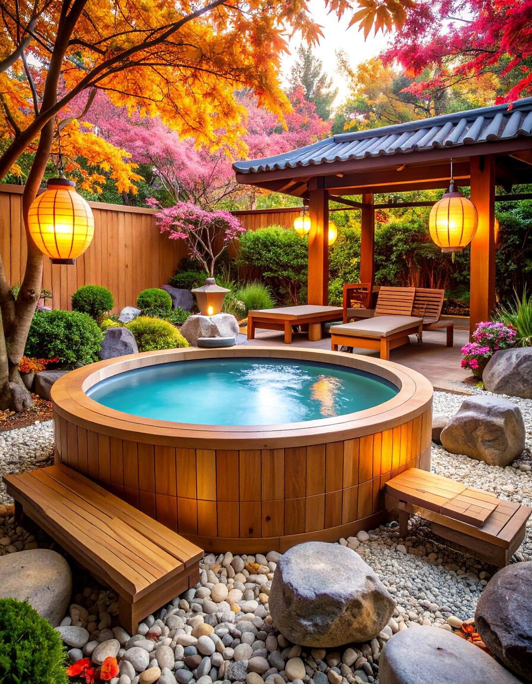 Zen Garden Hot Tub Retreat - 25 Hot Tub Decor Ideas