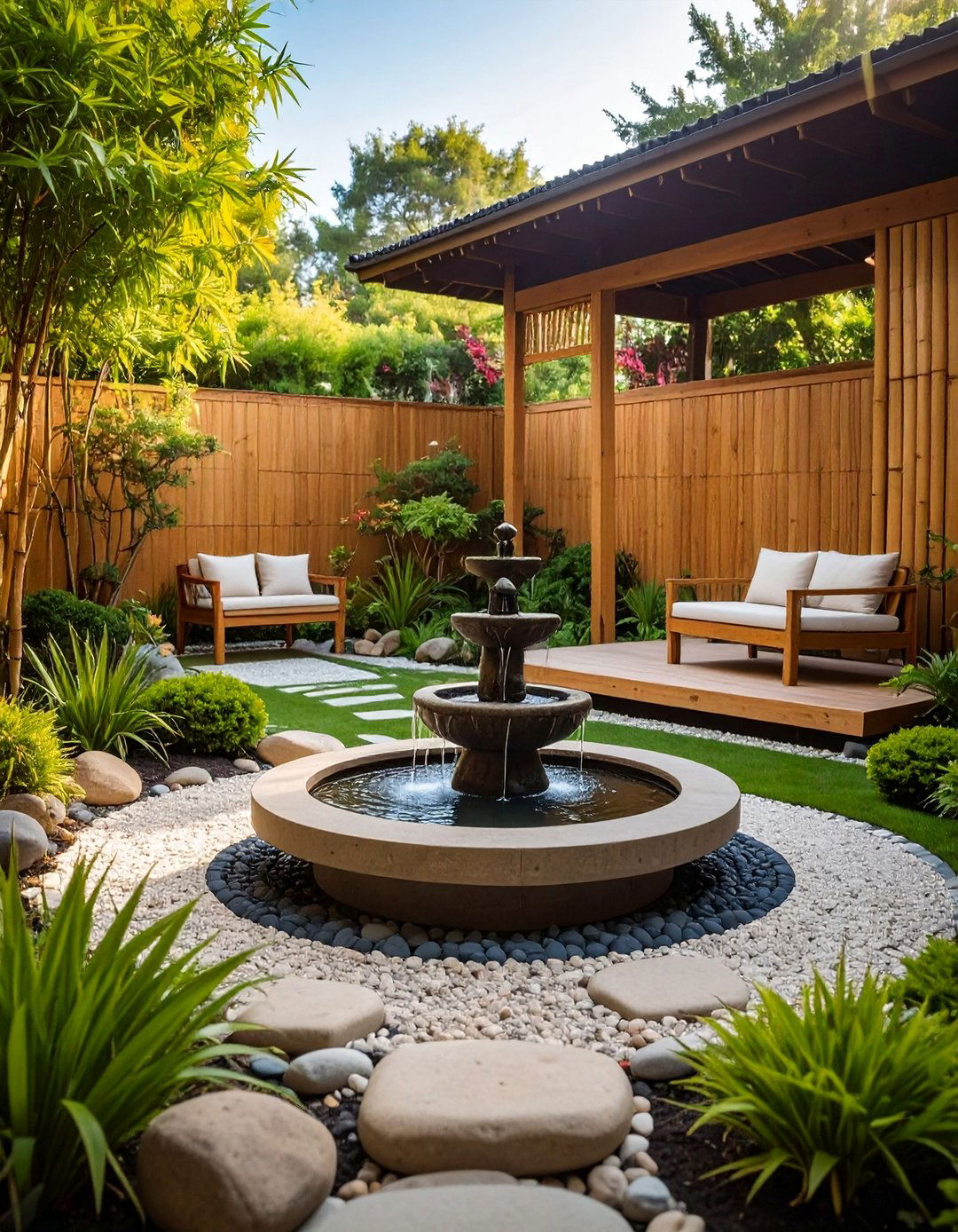 Zen Garden Meditation Patio - 25 Backyard Patio Ideas