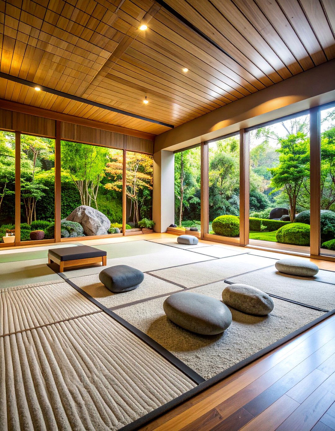 Zen Garden Minimalist Gym Mural - 25 Gym Murals