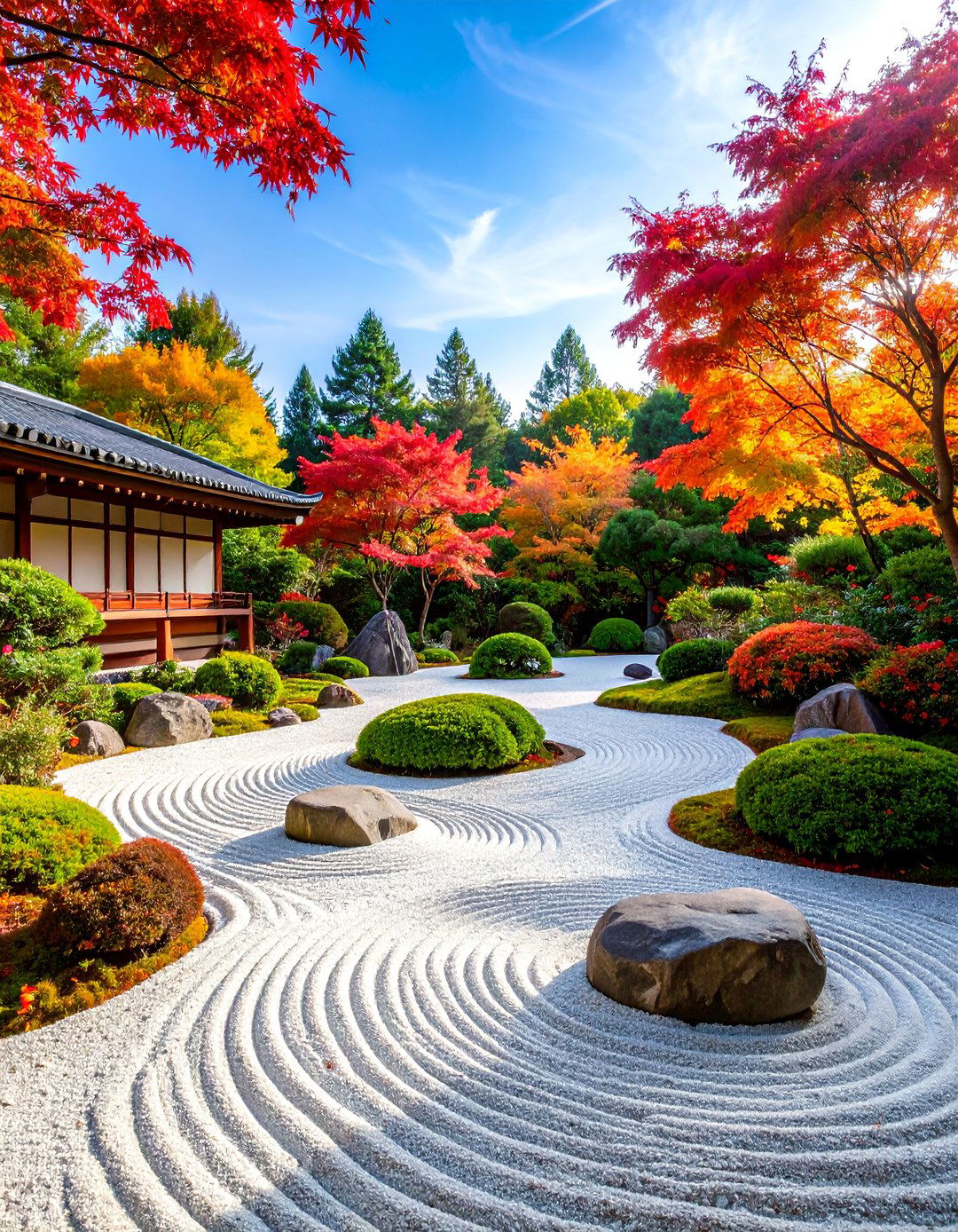 Zen Garden River Rock Meditation Borders - 25 River Rock Edging Ideas
