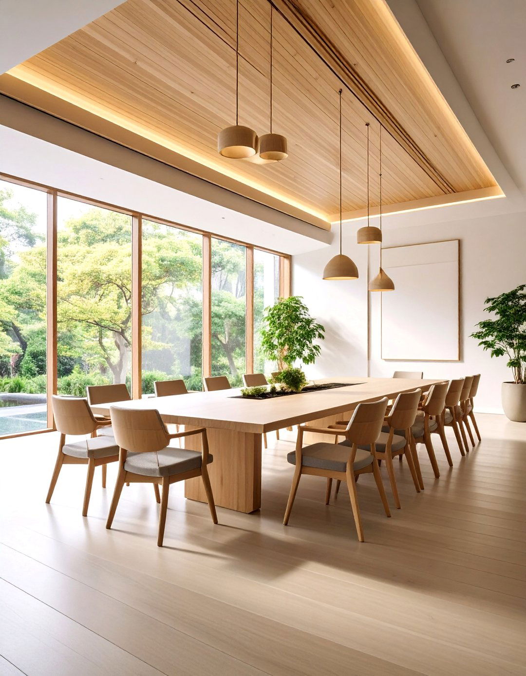 Zen Inspired Conference Room with Calming Meditation Elements - 25 Conference Room Design Ideas and Inspiration