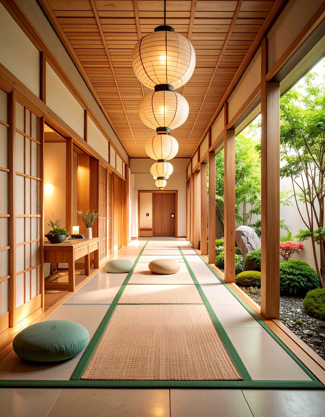 Zen Inspired Hallway with Minimalist Serenity - 25 Narrow Hallway Ideas