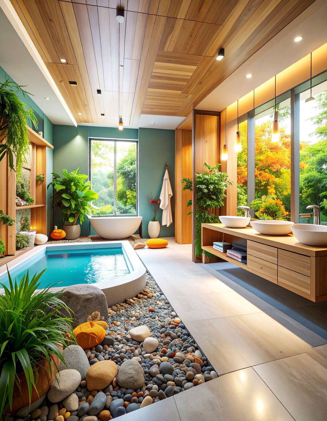 Zen Inspired Office Bathroom Sanctuary - 25 Office Bathroom Ideas
