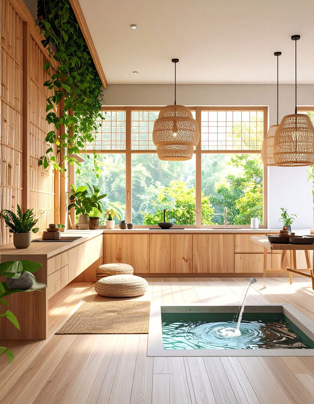Zen Meditation Corner Japandi Kitchen - 25 Japandi Kitchen Ideas