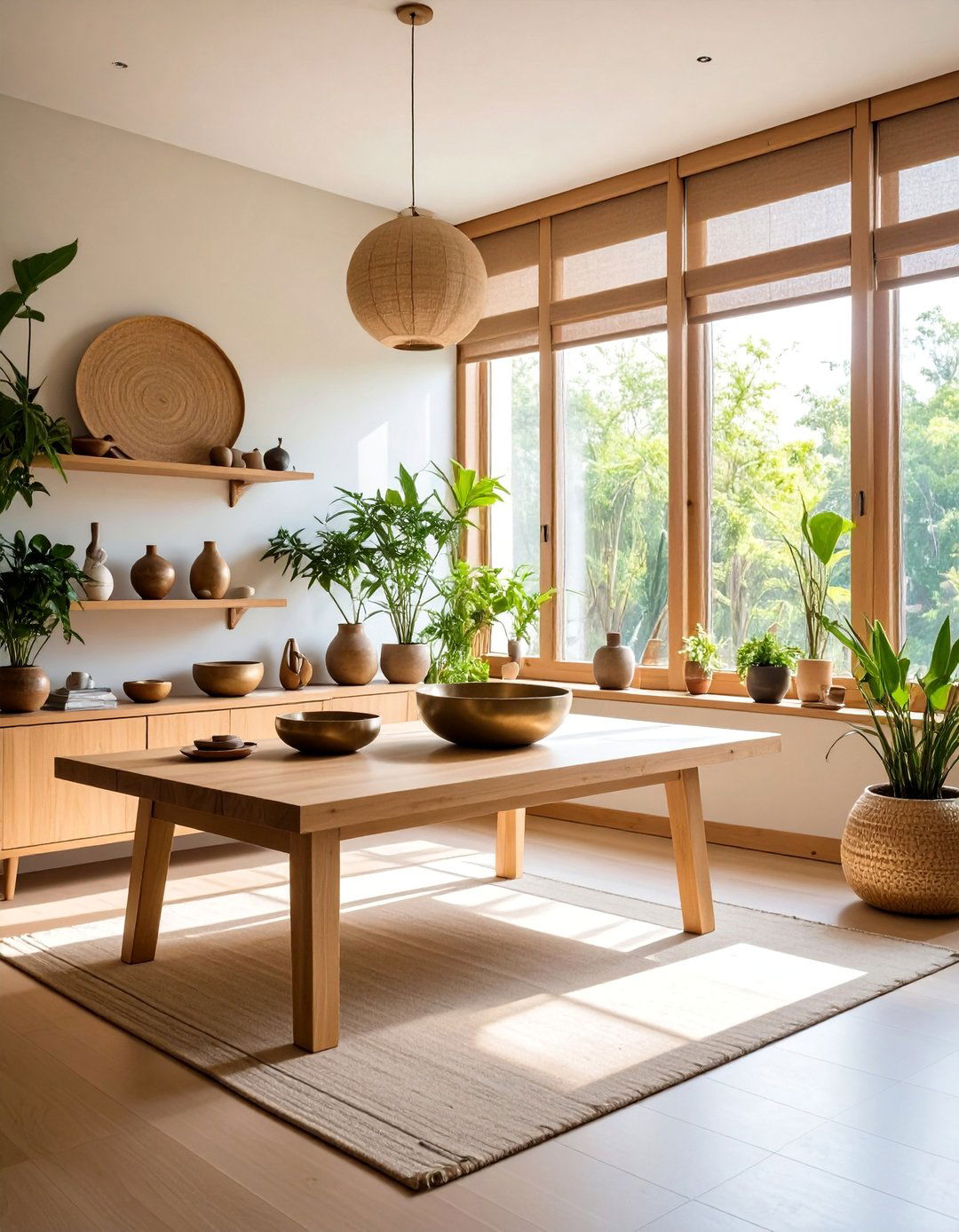 Zen Meditation Desk with Mindful Elements - 25 Desk Decor Ideas