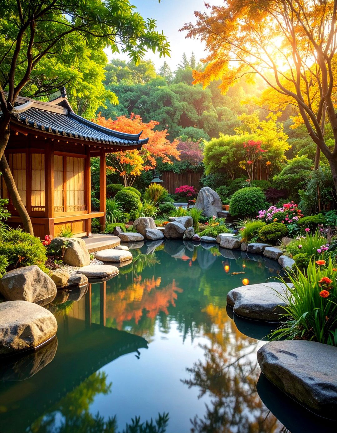 Zen Meditation Garden Pond - 25 Raised Garden Pond Ideas