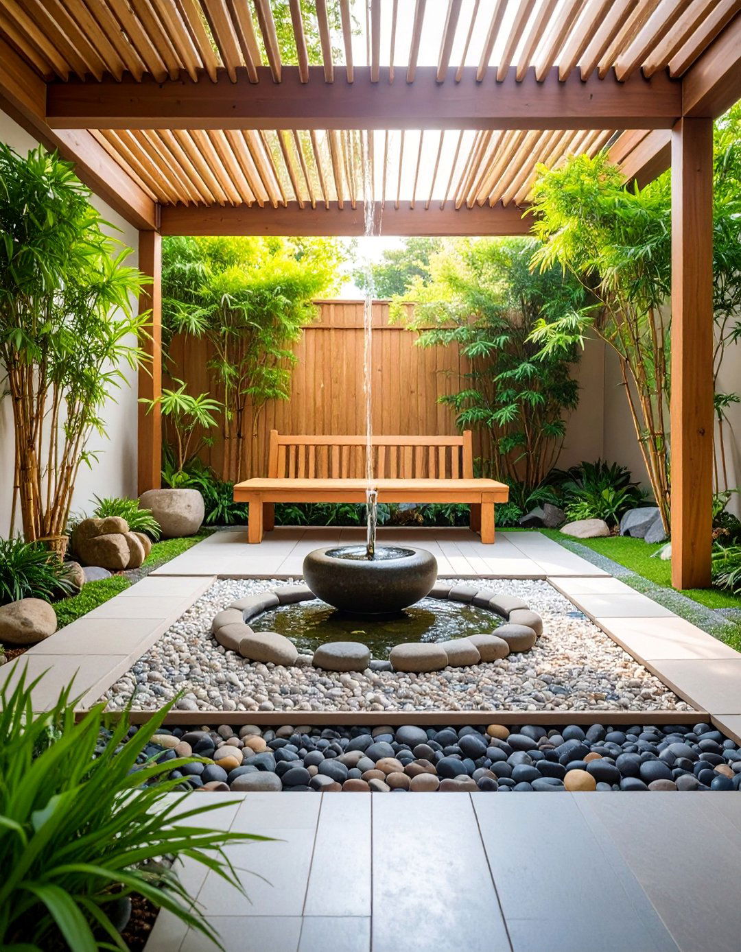 Zen Meditation Garden Space - 25 Patio Small Garden Ideas