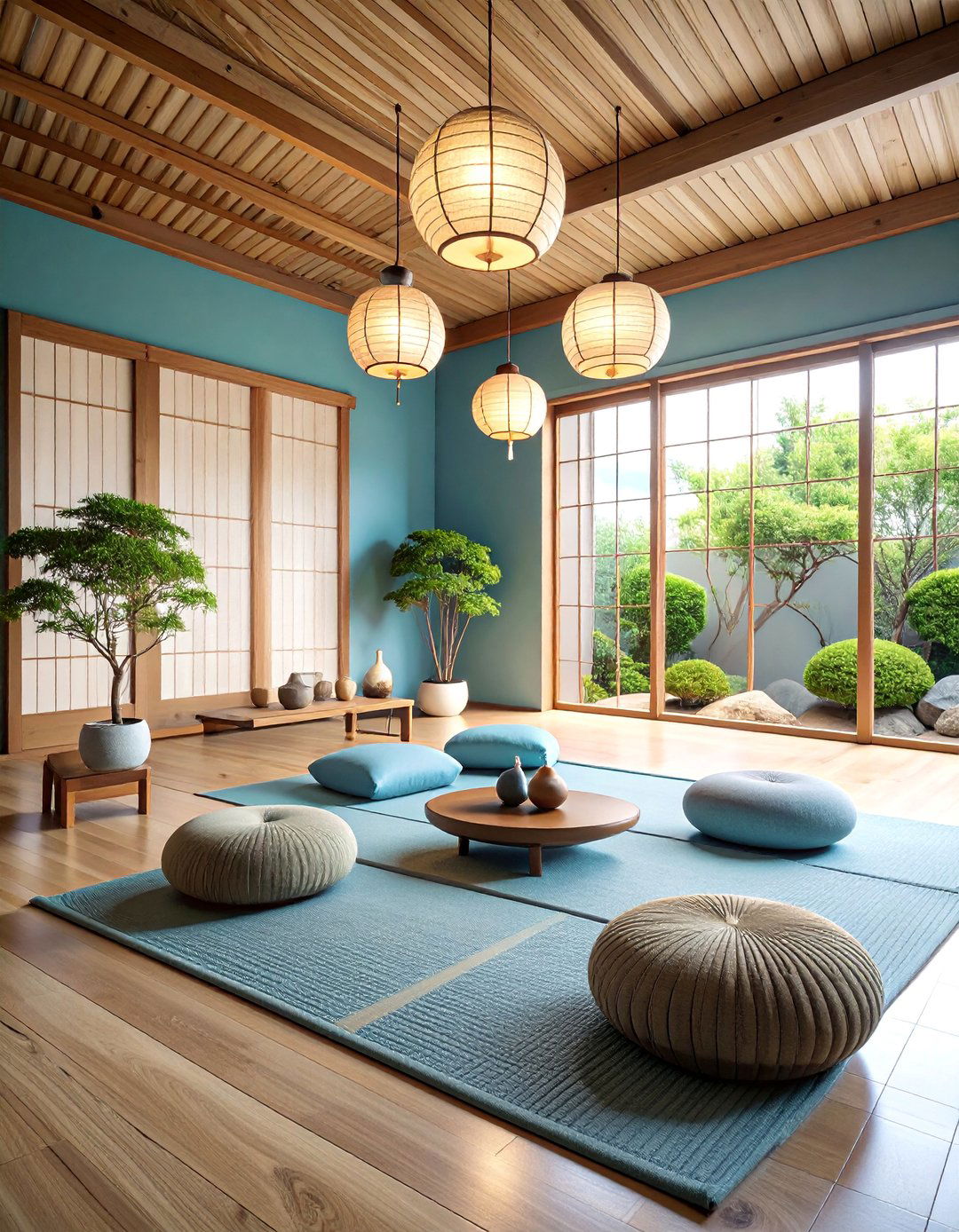Zen Meditation Reading Space with Asian Elements - 25 Reading Room Ideas
