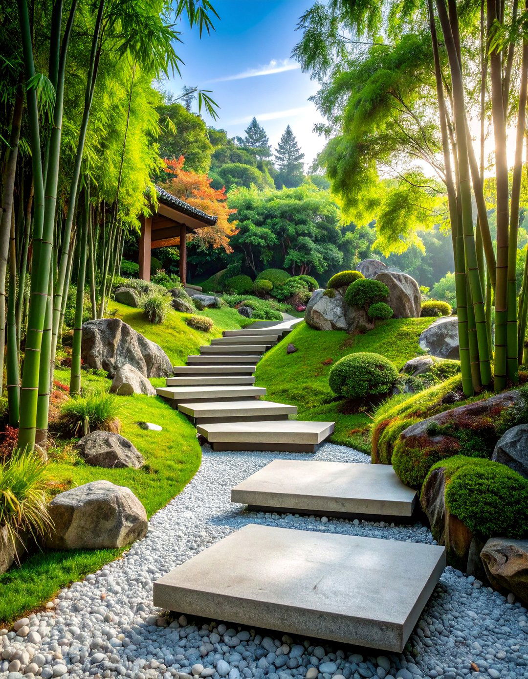 Zen Minimalist Slope - 25 Sloping Garden Design Ideas