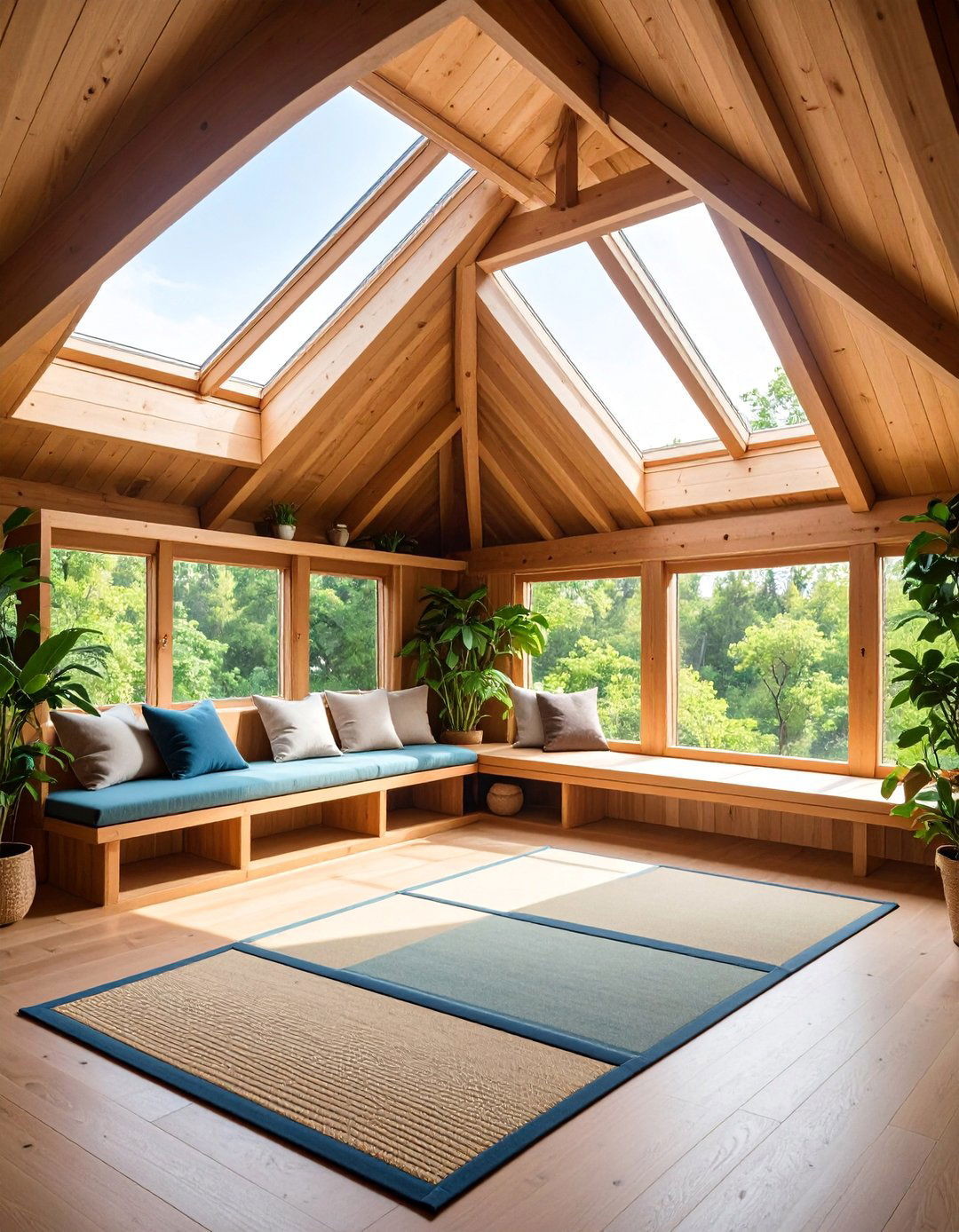 Zen Room Reading Alcove under Skylight - 25 Zen Room Ideas