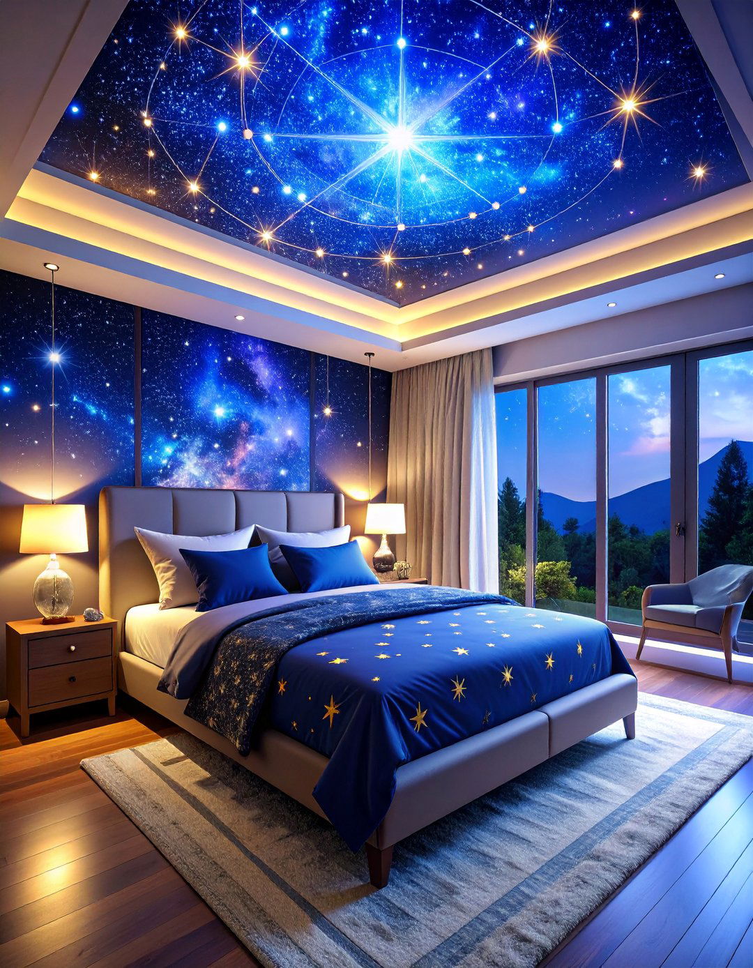 Zodiac Constellation Master Suite - 25 Space-themed Room Ideas