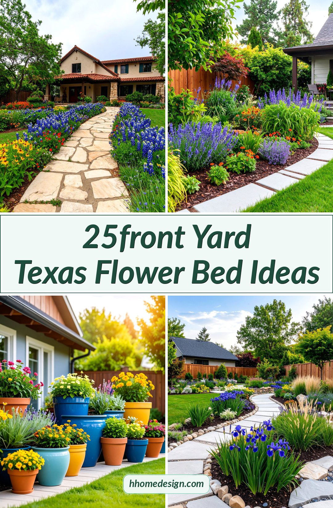 25front Yard Texas Flower Bed Ideas