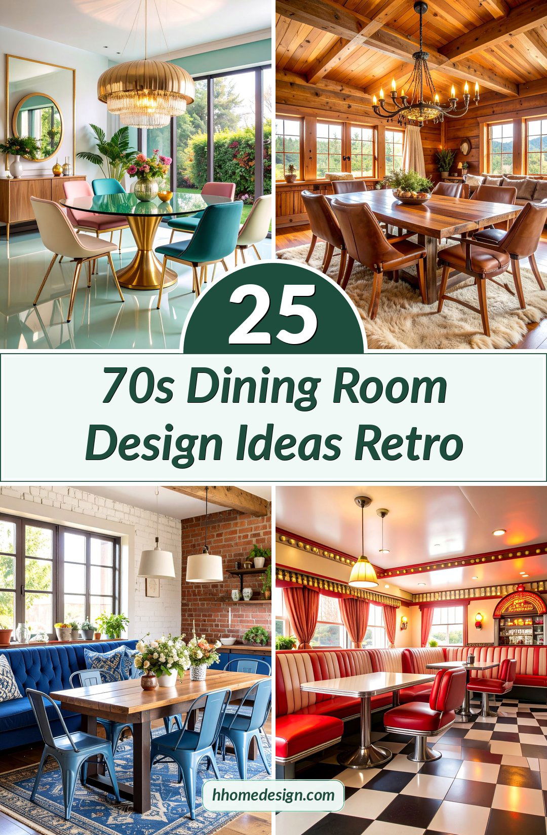 25 70s Dining Room Design Ideas Retro