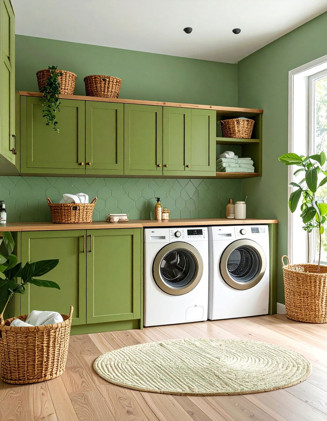 s Inspired Design Avocado Green Laundry Room - 25 1970s-inspired Design Ideas