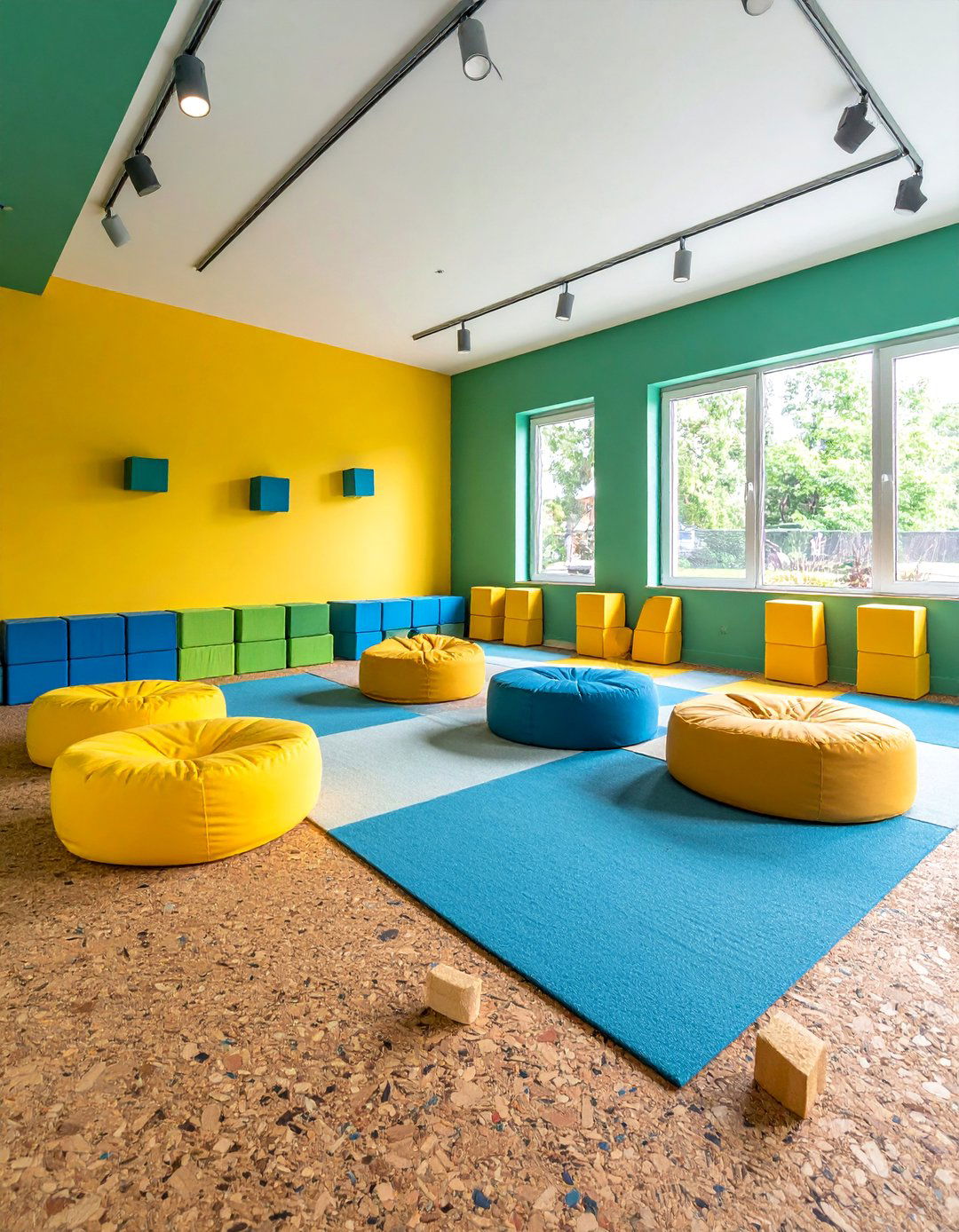 s Inspired Design Color Block Kids Playroom - 25 1970s-inspired Design Ideas