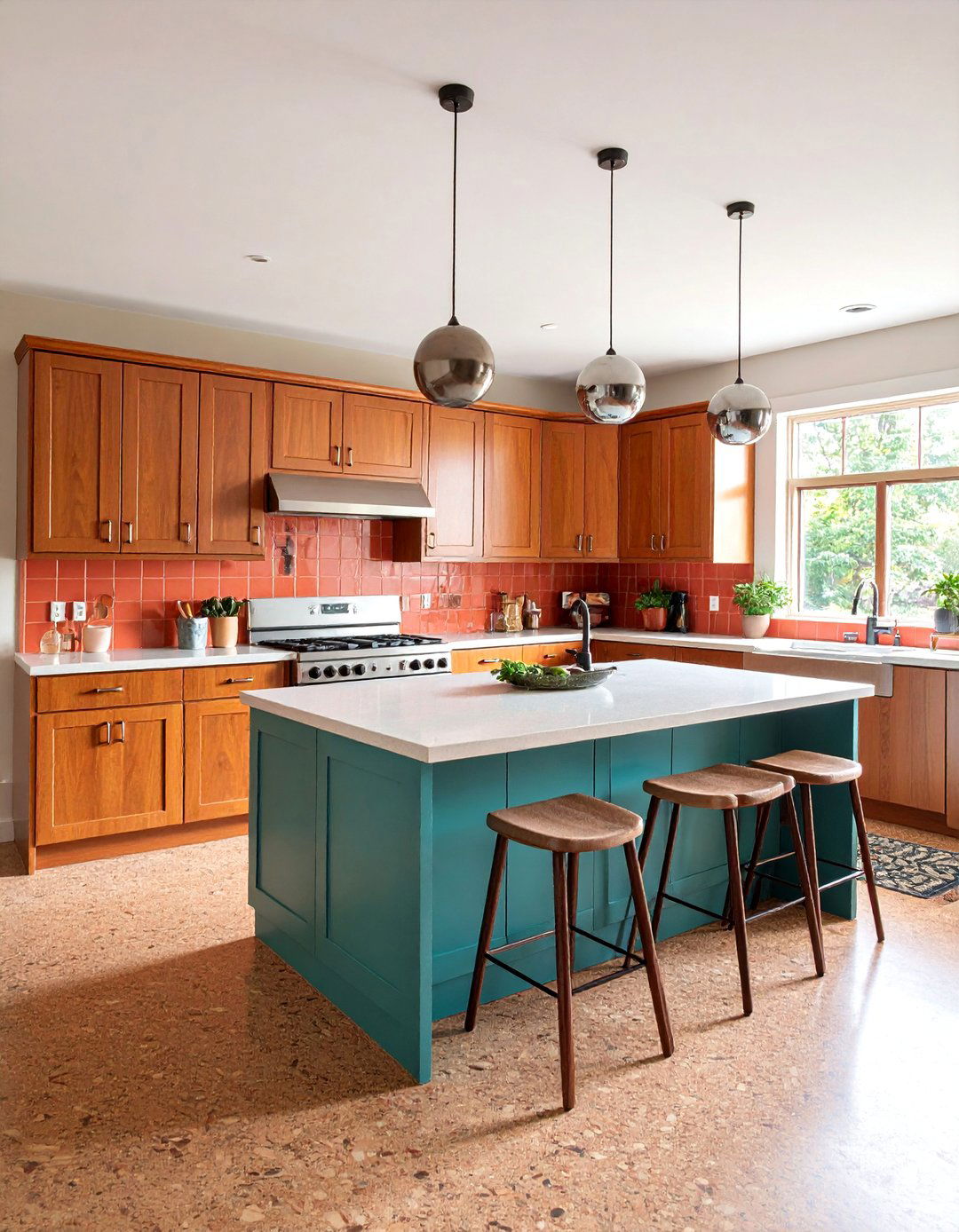 s Inspired Design Earth Tone Open Plan Kitchen - 25 1970s-inspired Design Ideas