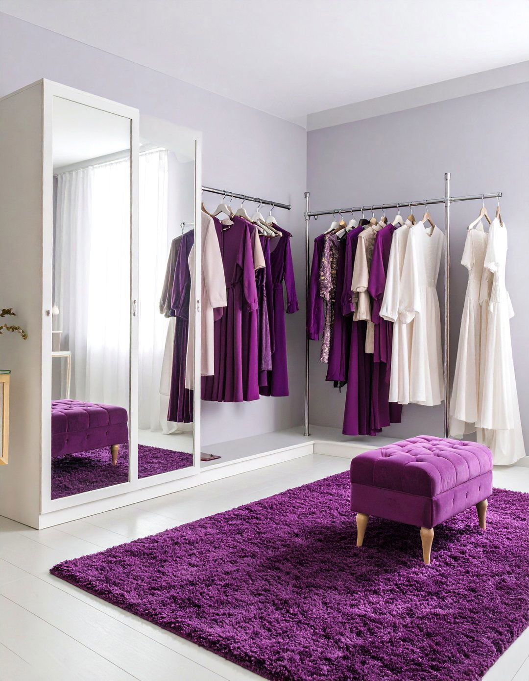 s Inspired Design Mirrored Closet Glam Dressing Room - 25 1970s-inspired Design Ideas