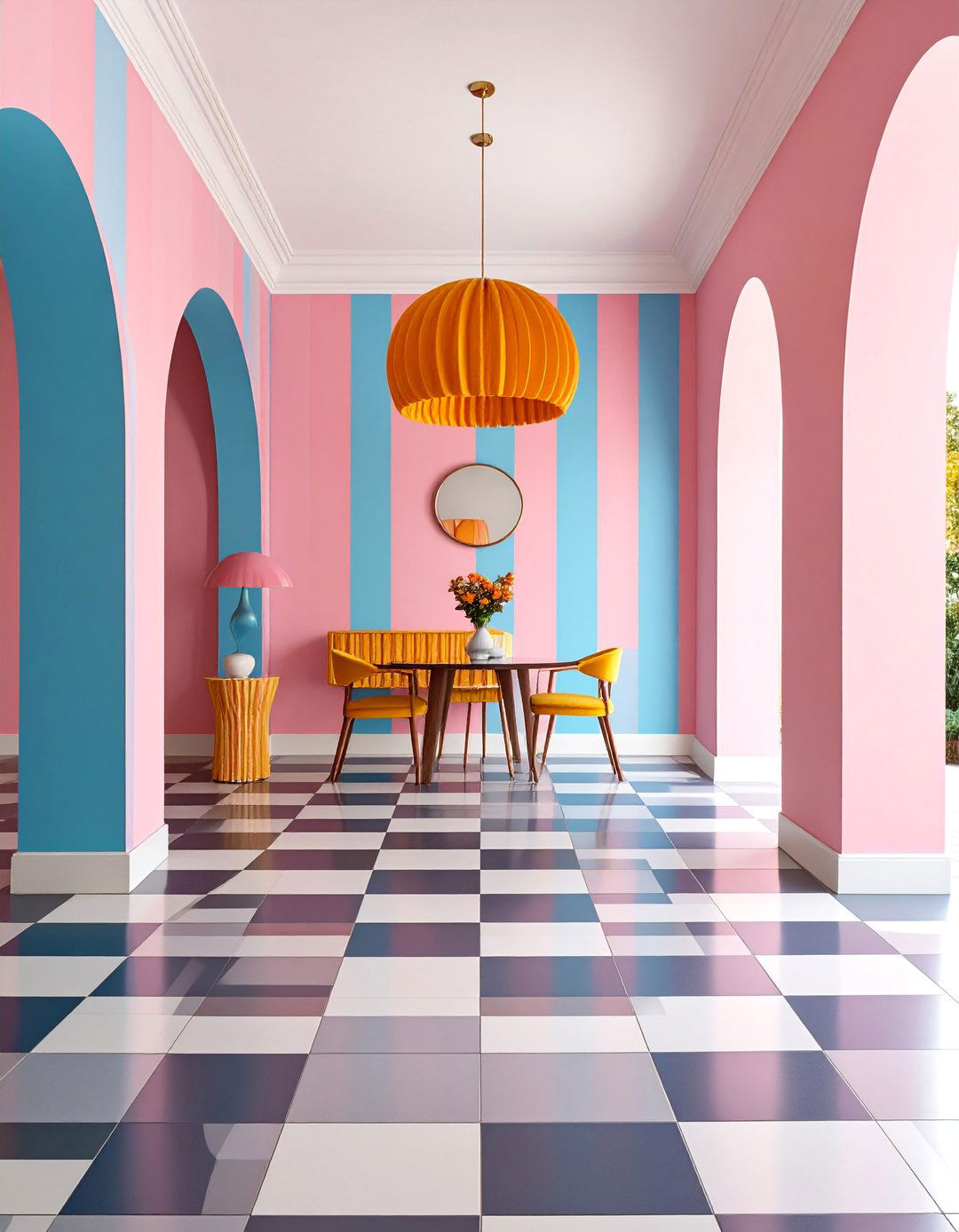 s Inspired Design Psychedelic Wallpaper Foyer - 25 1970s-inspired Design Ideas