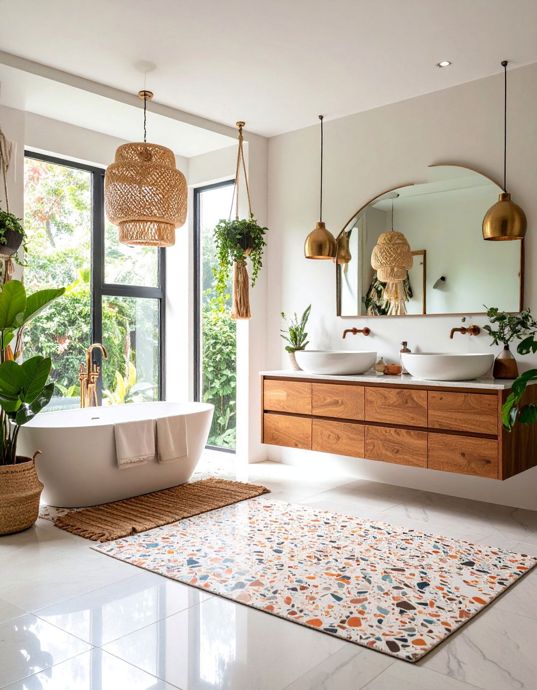 s Inspired Design Terrazzo Spa Bathroom - 25 1970s-inspired Design Ideas