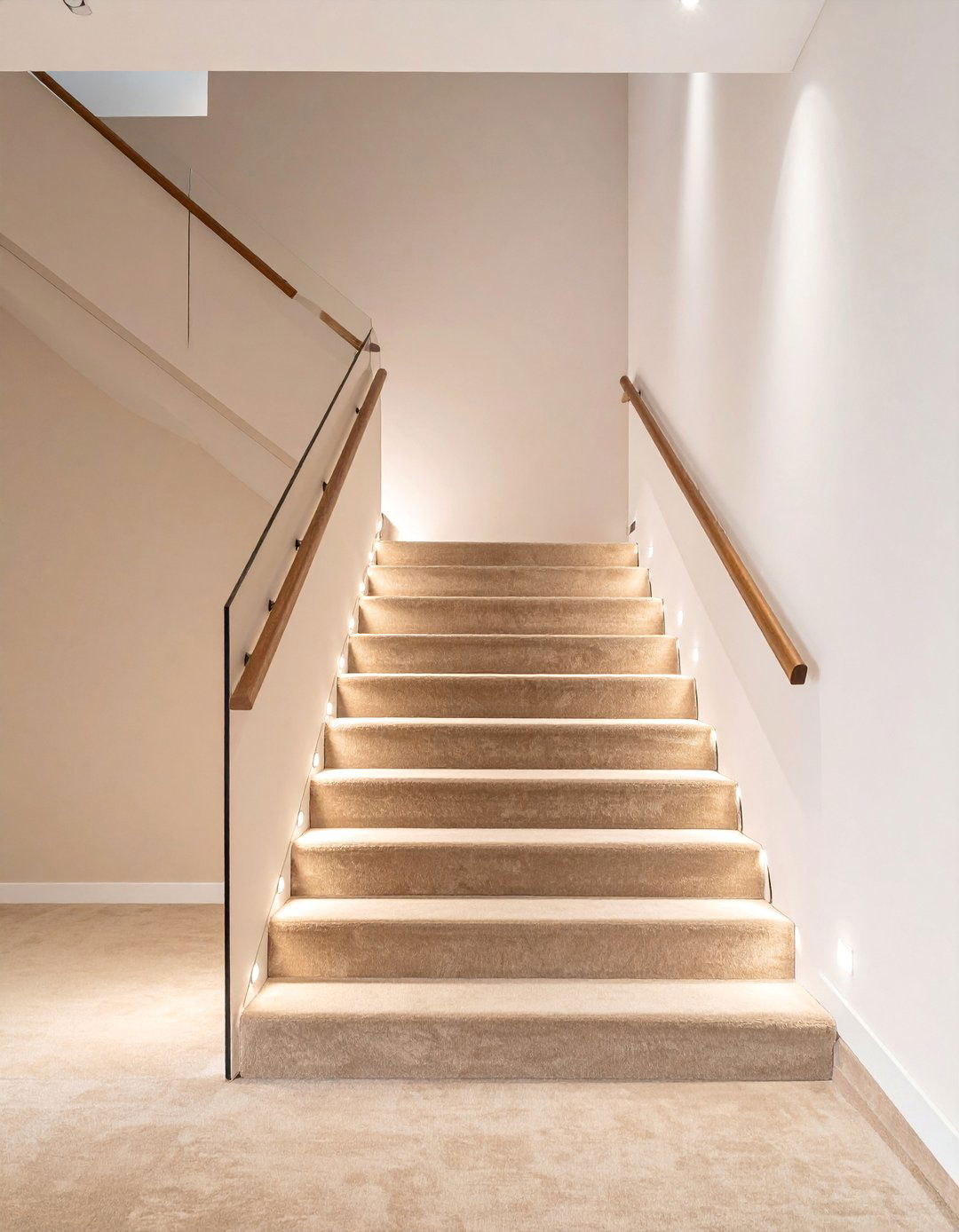 s Inspired Design Tone on Tone Carpeted Stairwell - 25 1970s-inspired Design Ideas
