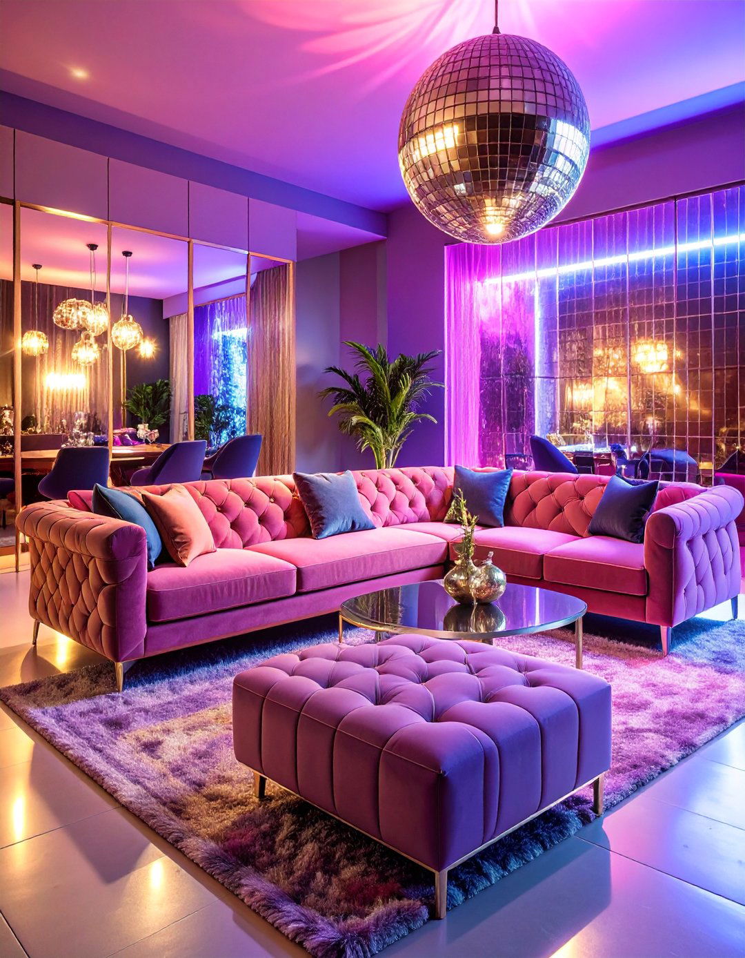 s Inspired Design Velvet and Lucite Lounge - 25 1970s-inspired Design Ideas