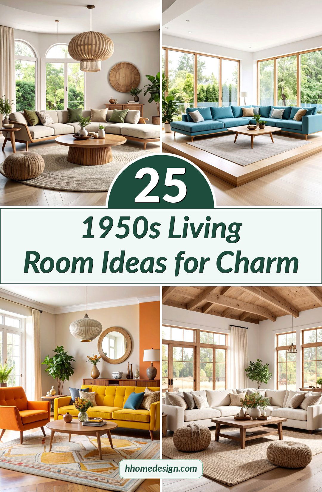 25 1950s Living Room Ideas for Charm