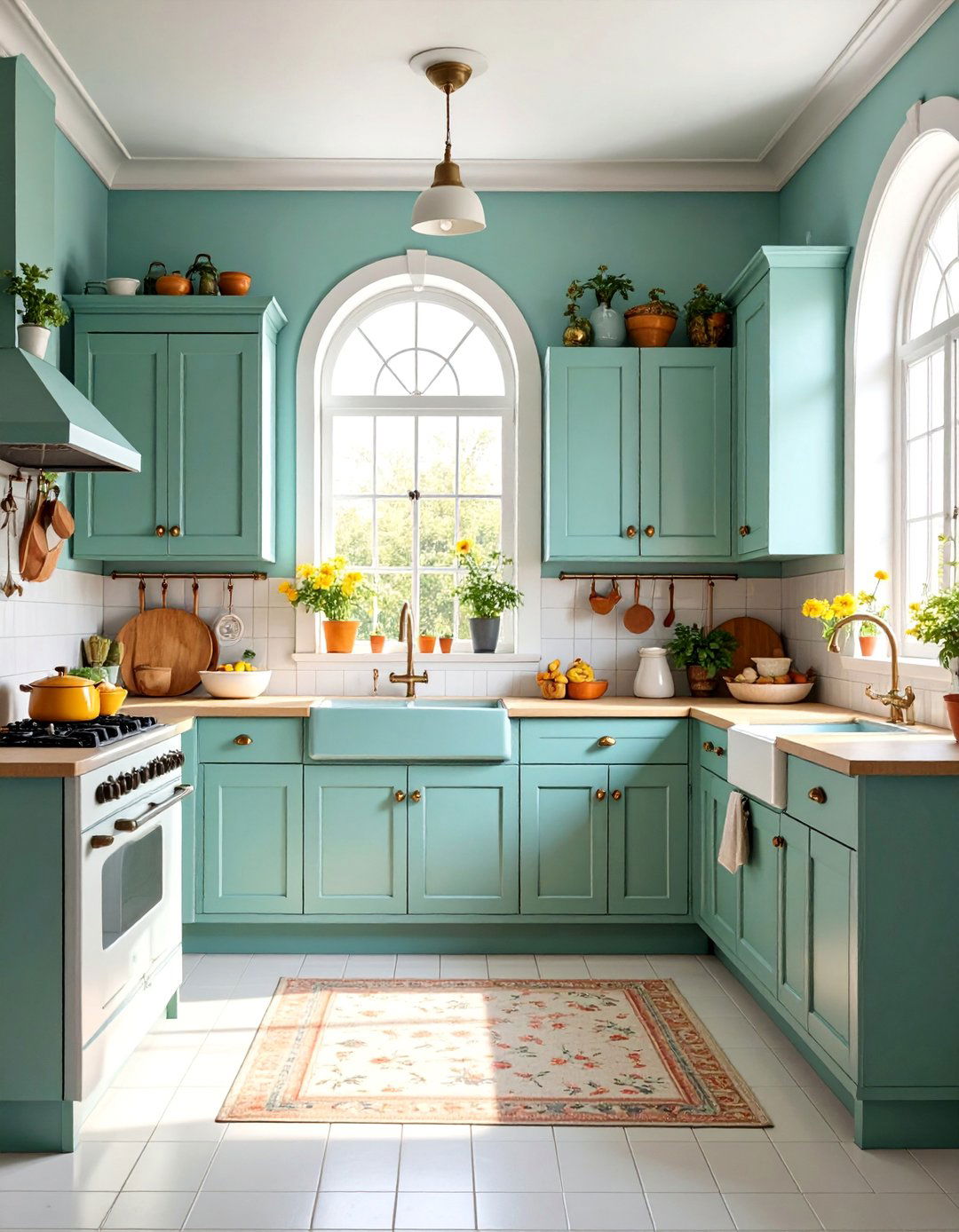 s Utility Kitchen with Practical Vintage Elements - 25 Vintage Kitchen Ideas